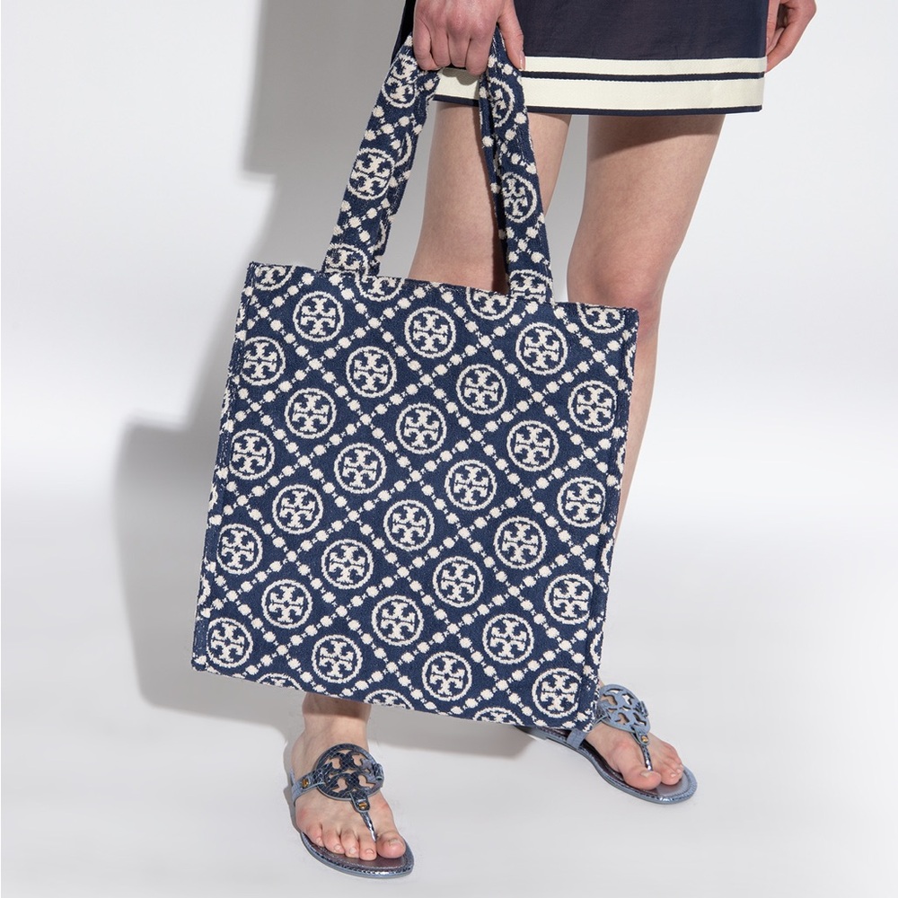 Tory Burch T Monogram Terry Tote